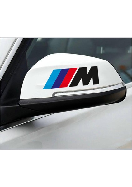 Bmw M Ayna Dikiz Aynası Oto Sticker 2 Adet