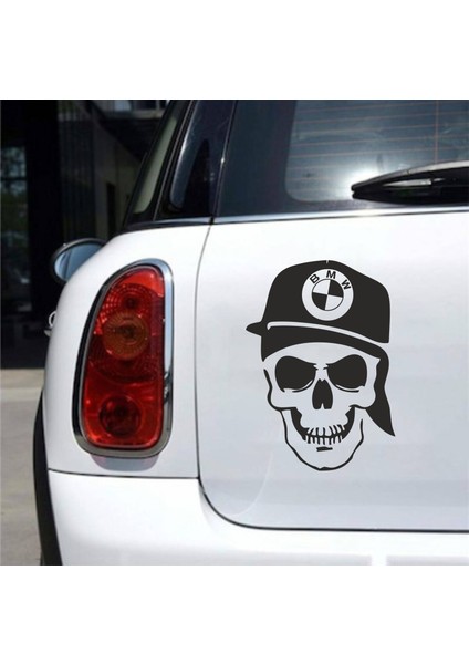 Bmw Kurukafa Araç, Araba, Oto, Motorsiklet, Kask, Laptop, Cam Sticker