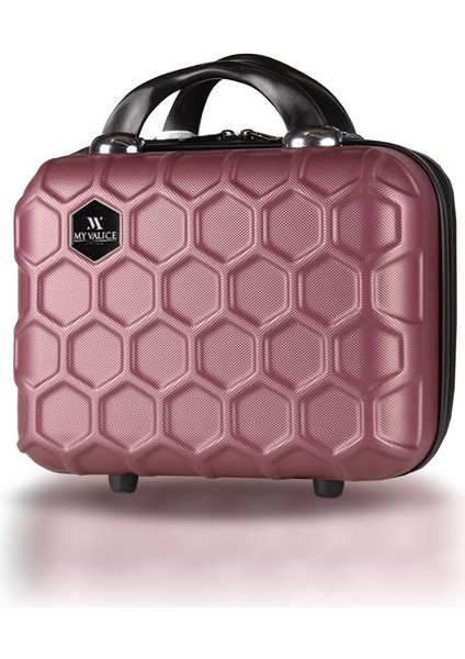 Honey Abs Makyaj Çantası & El Valizi Rose Gold