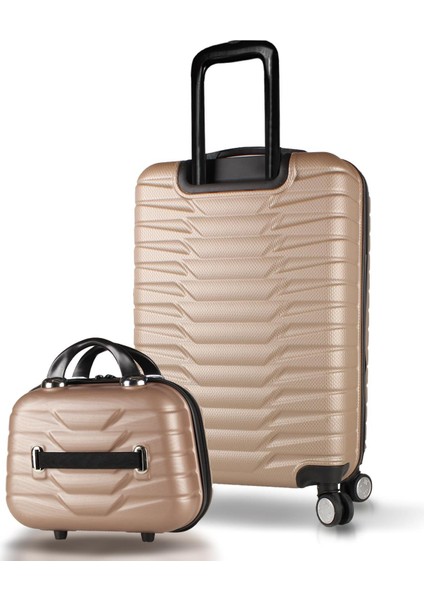 Croc Abs Makyaj ve Orta Boy Gold 2'li Valiz Seti fiyatları