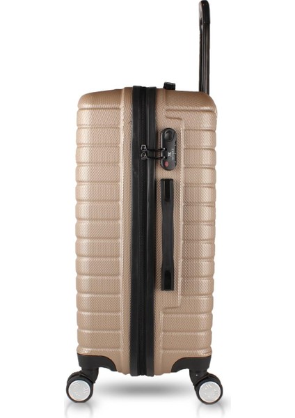 Croc Abs Makyaj ve Orta Boy Gold 2'li Valiz Seti modelleri