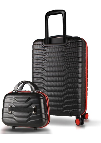 Croc Abs Makyaj ve Orta Boy Siyah 2'li Valiz Seti fiyatları
