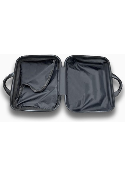 Croc Abs Makyaj Kabin ve Orta Boy Turkuaz 3'lü Valiz Seti fırsatları