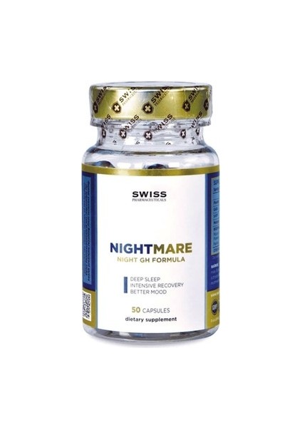 Nightmare (Gaba+Htp+Melatonin+Theanine+Valerian Root 50 Capsul