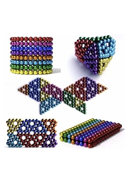 Sihirli Manyetik Toplar Dyum Mıknatıs Küp Bilye 216 Adet Cube Küp Dymium - ETC4497-6121