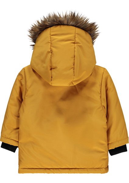 Erkek Bebek Kapüşonlu Mont 6-18 Ay Hardal modelleri