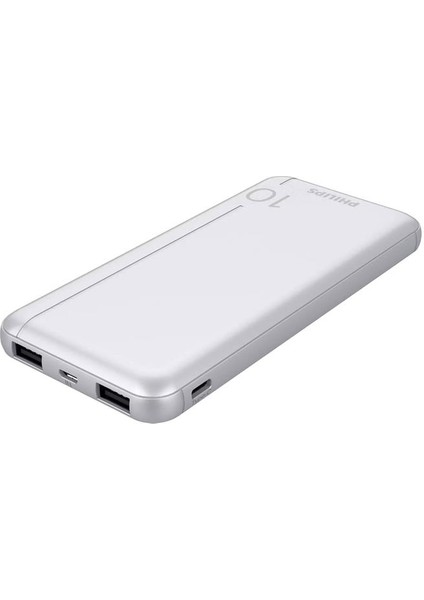 Phılıps DLP1810CW 10.000 Mah Powerbank 2xusb-A 2.1A Usb-C Çıkış Beyaz