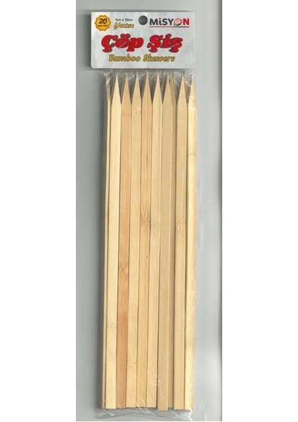 Yatsı 1CMX30 cm Çöp Şiş