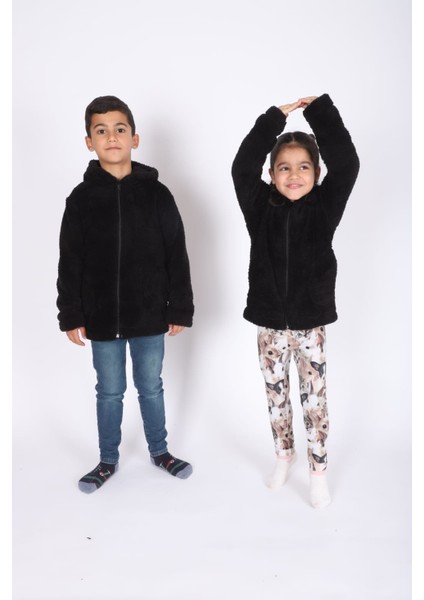 Welsoft Peluş Unisex Çocuk Ceketi