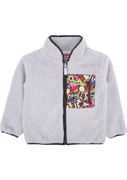 HRBTXT416 Haribo Fullzip &amp;ccedil;ocuk Polar &amp;ccedil;ocuk Gri