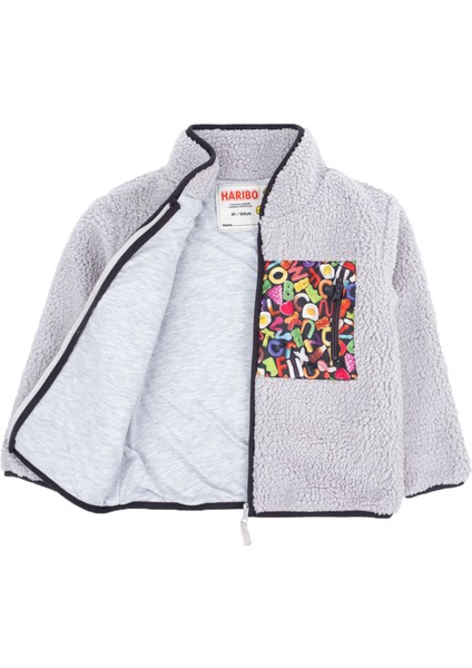 HRBTXT416 Haribo Fullzip &amp;ccedil;ocuk Polar &amp;ccedil;ocuk Gri fiyatları