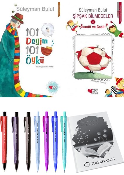 Şipşak Bilmeceler 3 ve 101 Deyim 101 Öykü Süleyman Bulut 2li Set + Hediyeli