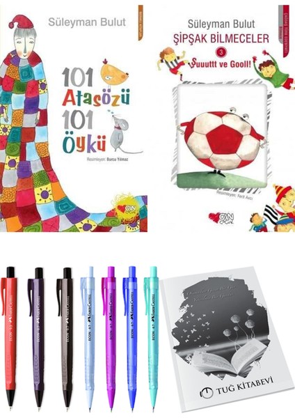 Şipşak Bilmeceler 3 ve 101 Atasözü 101 Öykü Süleyman Bulut 2li Set + Hediyeli