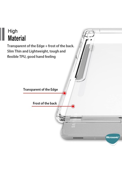 Samsung Galaxy Tab S10 Plus X820 Kılıf Transparent Soft Şeffaf modelleri
