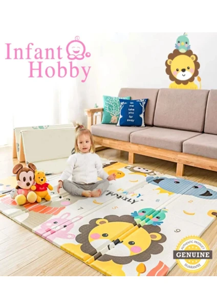 Infant Hobby Best Friends Çift Taraflı Katlanabilir Köpük Oyun Matı 160 x 180 x 1CM