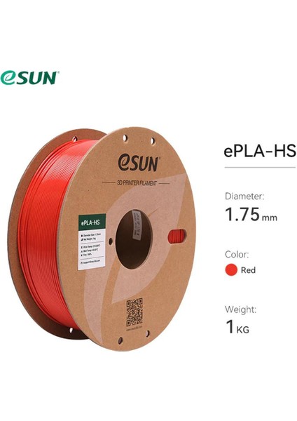 Esun Pla-Hs Filament Kırmızı