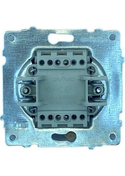 12 Adet Ovivo Grano Füme Tekli Anahtar Çerçevesizdir fiyatları