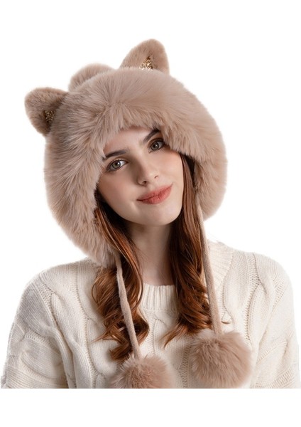 Bayan Kışlık Peluş Şapka (Yurt Dışından)