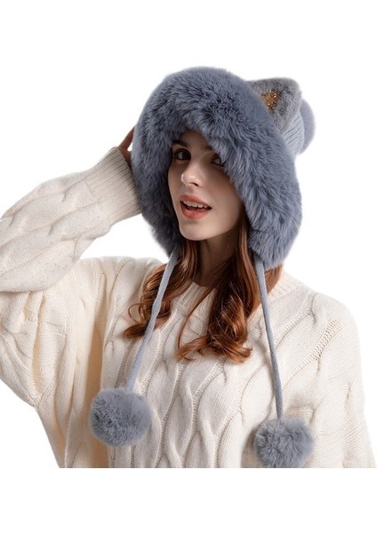 Bayan Kışlık Peluş Şapka (Yurt Dışından)