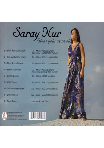 Saray Nur - Sivas Yolu Uzun Olur – CD