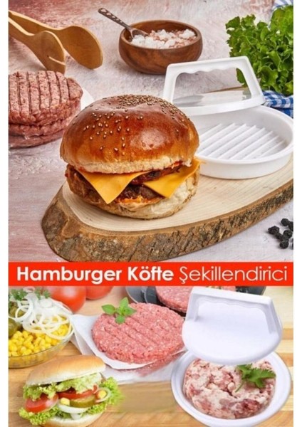 Firsati Sepetle Hamburger Kalıbı Köfte Presi Yapma Aparatı