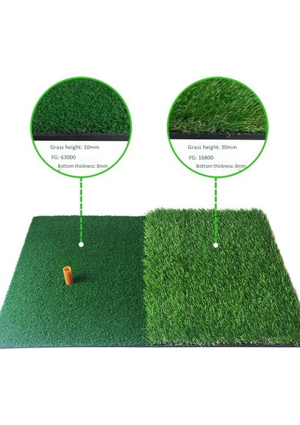 Golf Uygulama Mat Suni Çim Naylon Çim Kauçuk Tişört Arka Bahçe Açık Golf Vuruş Mat Dayanıklı Eğitim Pedi 40X60 cm (Yurt Dışından)