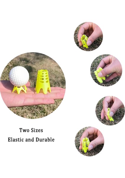 10 Adet Golf Mat Tees, Golf Simülatörü Tees, Sürüş Alanı Için Pratik Golf Tees, Golf Eğitimi Için Ev Golf Tees, Yeşil S (Yurt Dışından)