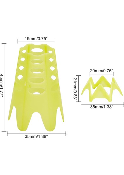 10 Adet Golf Mat Tees, Golf Simülatörü Tees, Sürüş Alanı Için Pratik Golf Tees, Golf Eğitimi Için Ev Golf Tees, Yeşil S (Yurt Dışından)