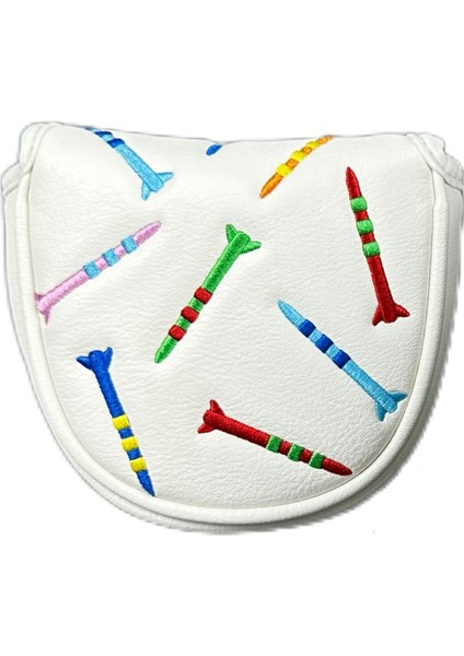 Manyetik Golf Putter Kılıfı Pu Tokmak Putter Kılıfı Manyetik Kapatma Golf Başlığı Kılıfı Taşınabilir Golf Putter Kılıfı Beyaz (Yurt Dışından) fiyatları