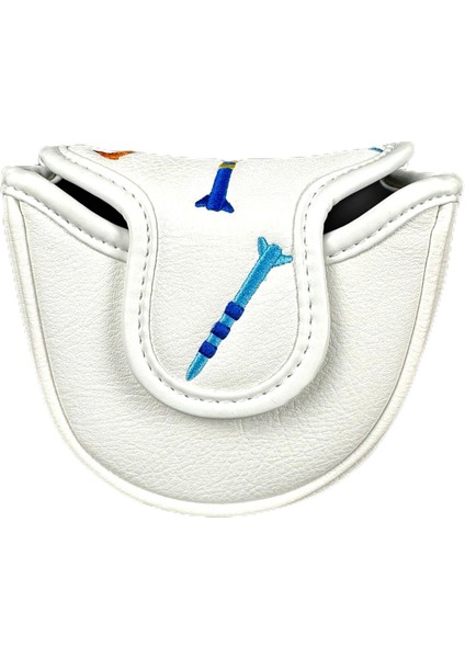 Manyetik Golf Putter Kılıfı Pu Tokmak Putter Kılıfı Manyetik Kapatma Golf Başlığı Kılıfı Taşınabilir Golf Putter Kılıfı Beyaz (Yurt Dışından) modelleri