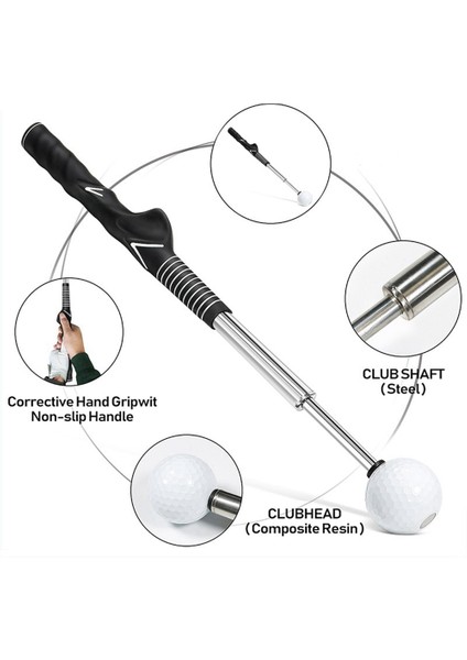 Golf Swing Trainer Yardımı - Esneklik, Tempo ve Güç Için Golf Swing Eğitim Yardımı Golf Isınma Çubuğu (Yurt Dışından) modelleri