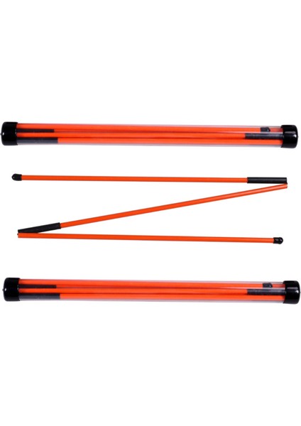 Golf Hizalama Çubukları Eğitim Yardımı 3 Bölüm Katlanabilir Pratik Golf Eğitim Ekipmanı Duruş Düzeltici-Turuncu (Yurt Dışından)