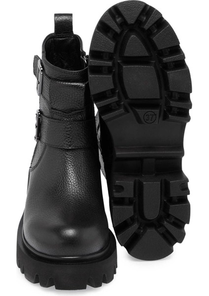 Siyah Deri Kadın Casual Bot - K24K1BT67751-A23 fırsatları