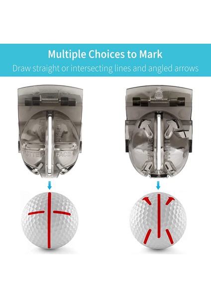 Golf Topu Çizgi Işaretleyicisi Golf Hizalama Seti Marker Kalem Üçlü Iz Putter Şablonu Yaylı Kelepçe Top Işaretleme Araçları (Yurt Dışından) indirimleri