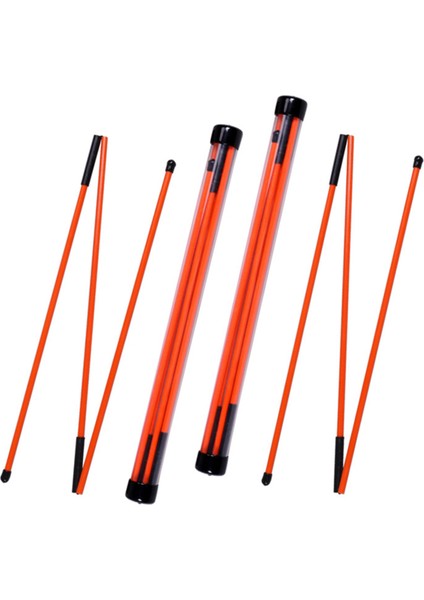 Golf Hizalama Çubukları Eğitim Yardımı 3 Bölüm Katlanabilir Pratik Golf Eğitim Ekipmanı Duruş Düzeltici-Turuncu (Yurt Dışından) modelleri