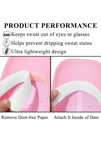 50 Adet Tek Kullanımlık Kapak Astarı Nem Emici Ter Bandı Siperlikli Şapka Yapışkanlı Ter Emici Şeritler Yama Bandı, Beyaz (Yurt Dışından) indirimleri