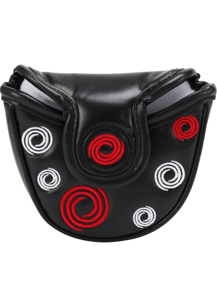 Yeni Golf Putter Başlığı Kılıfları Golf Tokmak Putter'ları Yarım Daire Mavi Daire Başlığı Kılıfları Manyetik, Siyah (Yurt Dışından)