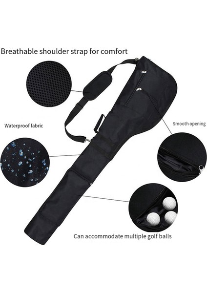 Küçük Golf Çantaları, Golf Çantası, Sun Day Golf Taşıma Çantası Sürüş Menzili Için Katlanabilir, Uygulama Kulüpleri Yeşil (Yurt Dışından) fırsatları