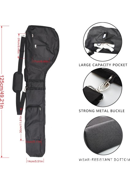 Küçük Golf Çantaları, Golf Çantası, Sun Day Golf Taşıma Çantası Sürüş Menzili Için Katlanabilir, Uygulama Kulüpleri Yeşil (Yurt Dışından) indirimleri