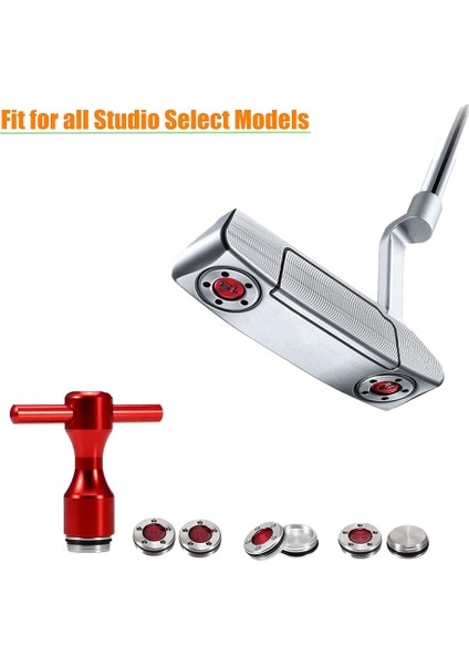 Tıtleıst&scotty Cameron Putters Için 2 Adet Golf Sopa Başları Putter 5g Ağırlıkları ve 1 Adet Golf Anahtarı Seti (Yurt Dışından) fiyatları
