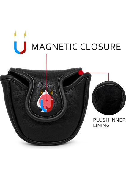 Putter Kılıfı Başlık Kılıfı Tokmak Putter Baş Kılıfı Manyetik Kulüp Koruyucu Kılıf Erkek Golfçü Için Hediyeye Uygun (Yurt Dışından) fiyatları