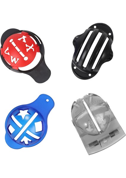Golf Topu Işaretleyici, Renkli Çizgi Işaretleyici Kalemler, Üçlü Parça Plastik Golf Topu Işaretleme Hizalama Alet Seti, Kırmızı (Yurt Dışından) indirimleri
