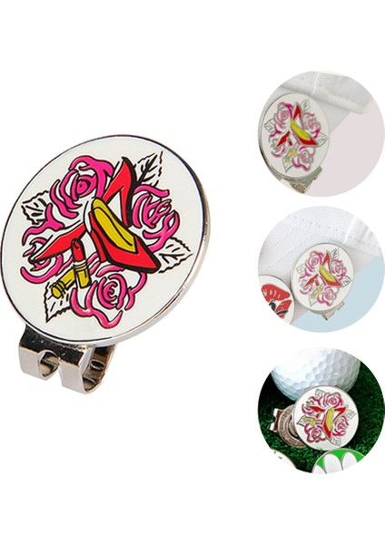 Golf Şapkası Klipsi Golf Işareti Topu Pozisyonu Manyetik Çıkarılabilir Çinko Alaşımı Pas Işareti (Yurt Dışından) modelleri