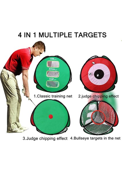 Golf Hedef Ağı, Çok Fonksiyonlu Taşınabilir Golf Uygulaması 3 Eğitim Topu ile Net Vuruş (Yurt Dışından) modelleri