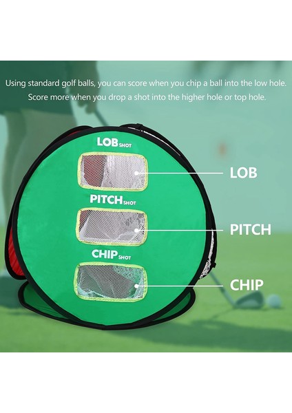 Golf Hedef Ağı, Çok Fonksiyonlu Taşınabilir Golf Uygulaması 3 Eğitim Topu ile Net Vuruş (Yurt Dışından) fırsatları