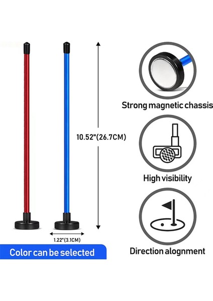 Manyetik Golf Yalan Açısı Aracı Golf Vuruşu Golf Yön Göstergesi Golf Hizalama Salınım Eğitim Yardımı Kırmızı (Yurt Dışından)