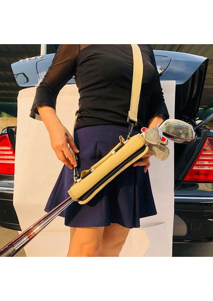 Taşınabilir Kavrama Tuvali Küçük Golf Ekipmanı Uygulama Çantası Kulüp Taşıma Çantası Sürüş Menzili Seyahat Çantası Koyu Mavi (Yurt Dışından) modelleri