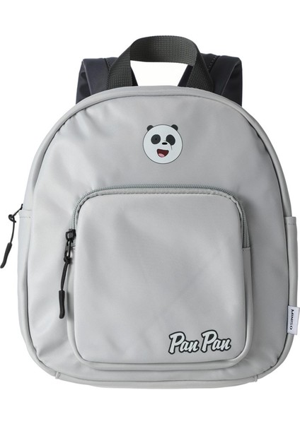 We Bare Bears Lisanslı Çift Gözlü Sırt Çantası - Panda