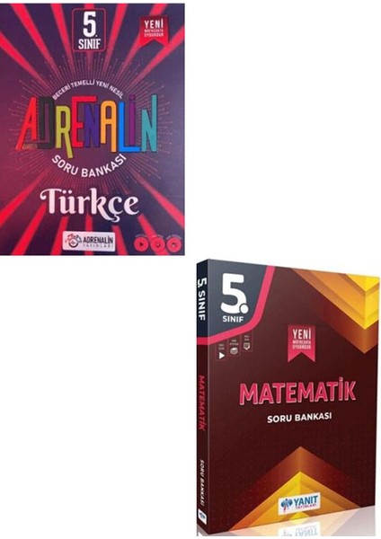 5. Sınıf Matematik Soru Bankası Ve Adrenalin 5. Sınıf Türkçe Soru Bankası