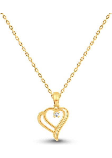 0.02 Karat Tasarım Pırlanta Kolye